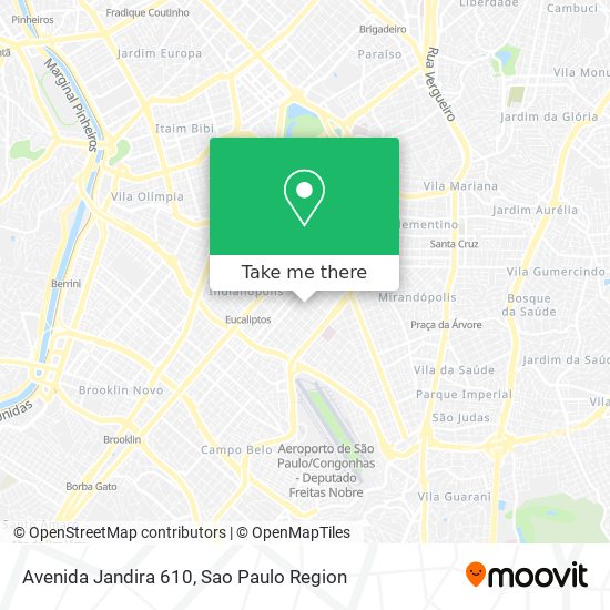 Avenida Jandira 610 map