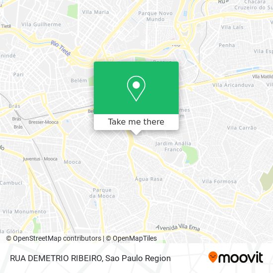 RUA DEMETRIO RIBEIRO map
