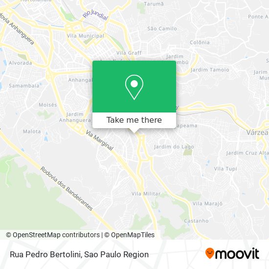 Mapa Rua Pedro Bertolini