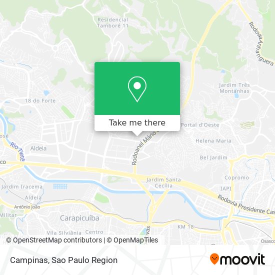 Campinas map