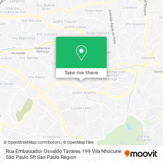 Rua Embaixador Osvaldo Tavares  199   Vila Nhocune   São Paulo   SP map