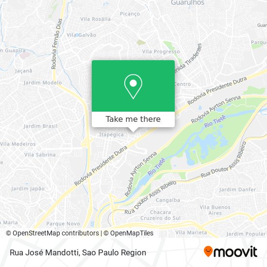 Rua José Mandotti map