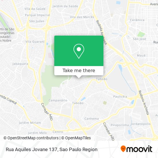 Mapa Rua Aquiles Jovane 137