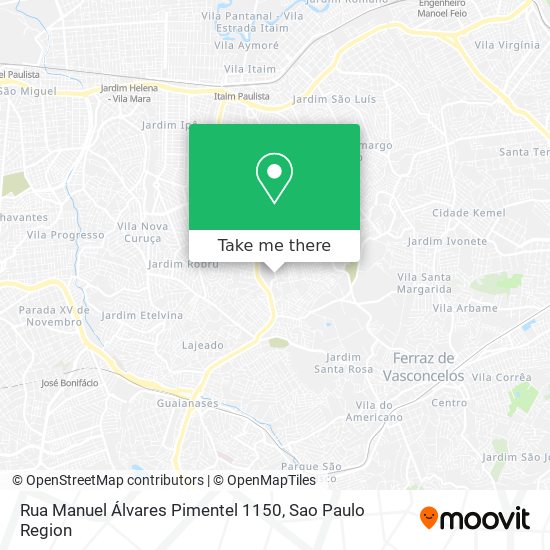 Rua Manuel Álvares Pimentel 1150 map