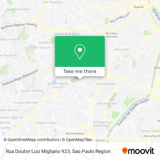 Rua Doutor Luiz Migliano 923 map