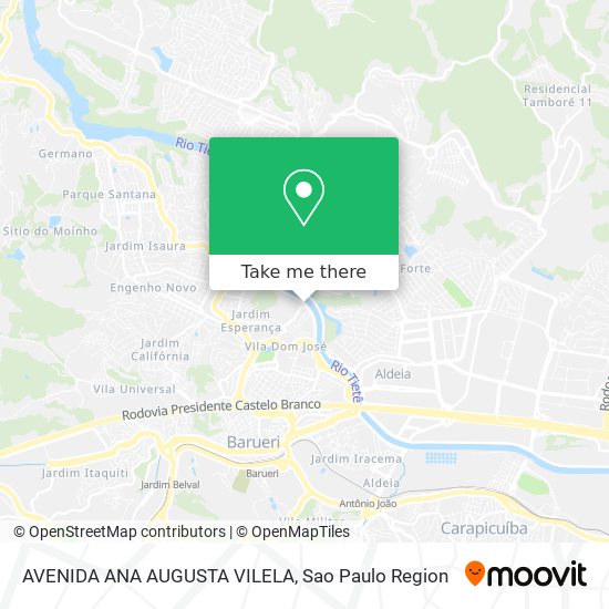 AVENIDA ANA AUGUSTA VILELA map