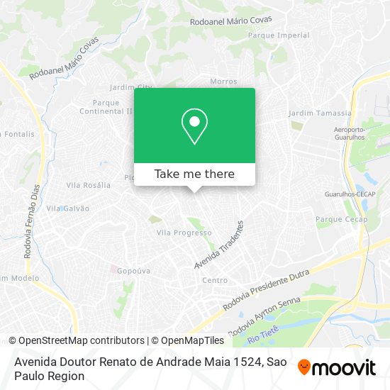 Avenida Doutor Renato de Andrade Maia 1524 map