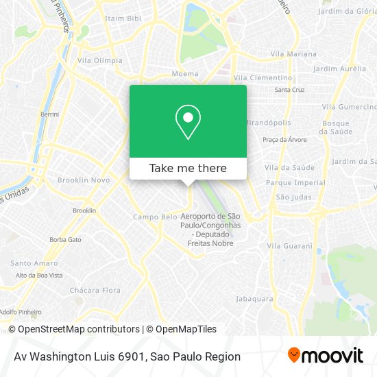 Mapa Av  Washington Luis 6901