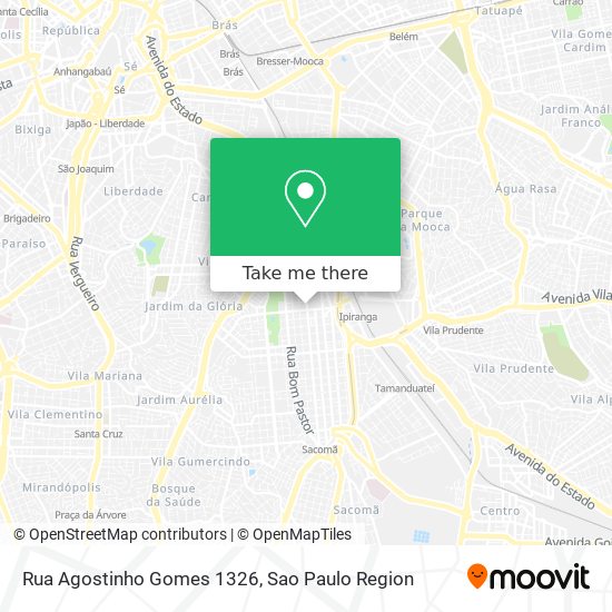 Rua Agostinho Gomes 1326 map