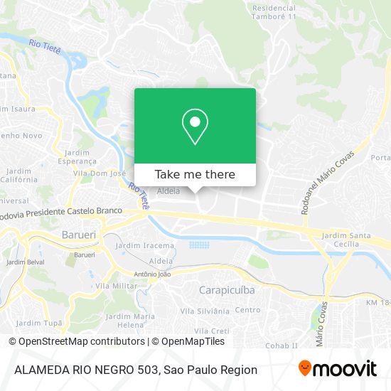 ALAMEDA RIO NEGRO 503 map