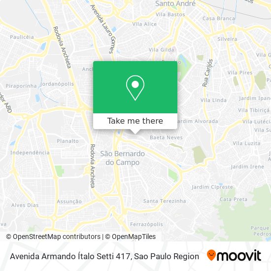 Mapa Avenida Armando Ítalo Setti 417