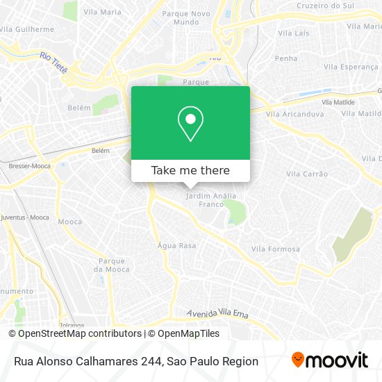 Mapa Rua Alonso Calhamares 244