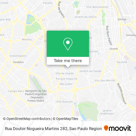 Mapa Rua Doutor Nogueira Martins 282