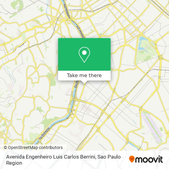 Mapa Avenida Engenheiro Luis Carlos Berrini