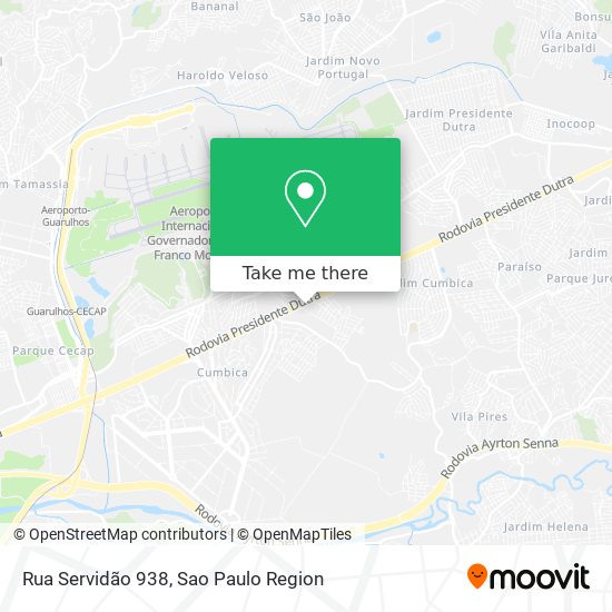 Rua Servidão 938 map