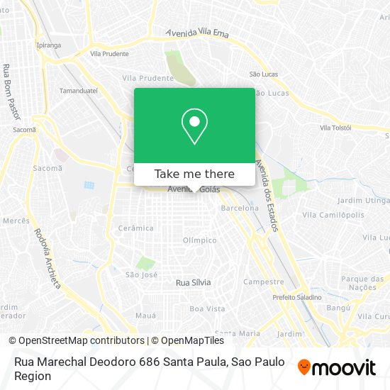 Mapa Rua Marechal Deodoro  686 Santa Paula