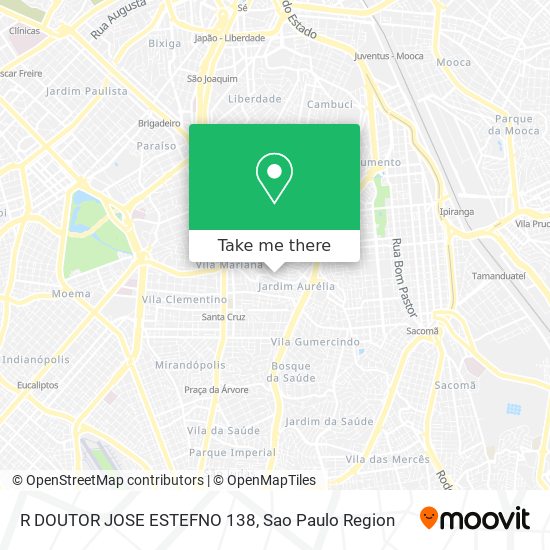 R DOUTOR JOSE ESTEFNO 138 map