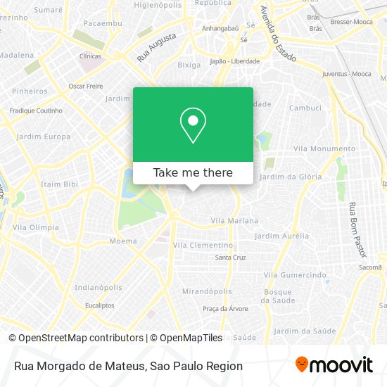 Mapa Rua Morgado de Mateus