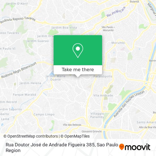 Rua Doutor José de Andrade Figueira 385 map