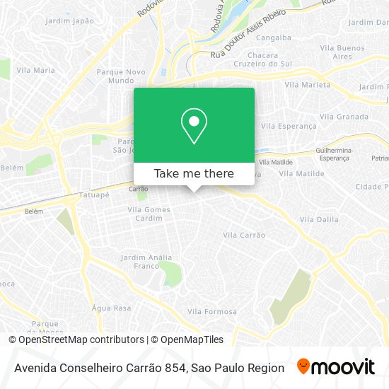 Avenida Conselheiro Carrão 854 map