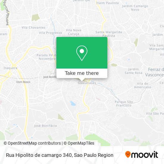 Mapa Rua Hipolito de camargo 340