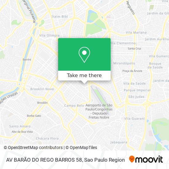 Mapa AV BARÃO DO REGO BARROS 58