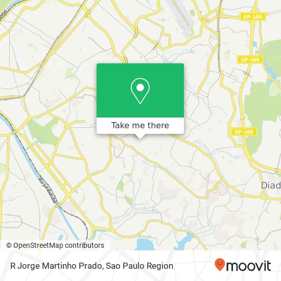 R Jorge Martinho Prado map