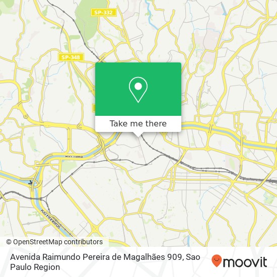 Avenida Raimundo Pereira de Magalhães 909 map