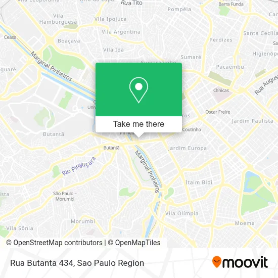 Rua Butanta 434 map