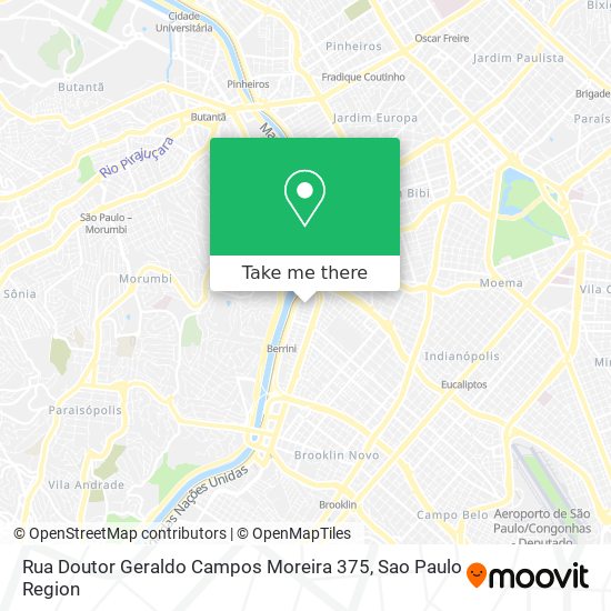 Mapa Rua Doutor Geraldo Campos Moreira 375