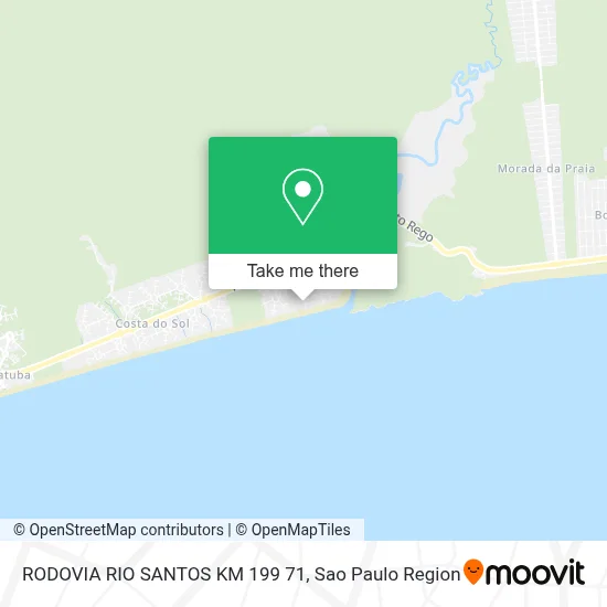 RODOVIA RIO SANTOS  KM 199 71 map