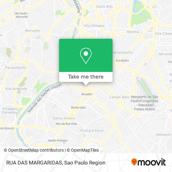 RUA DAS MARGARIDAS map