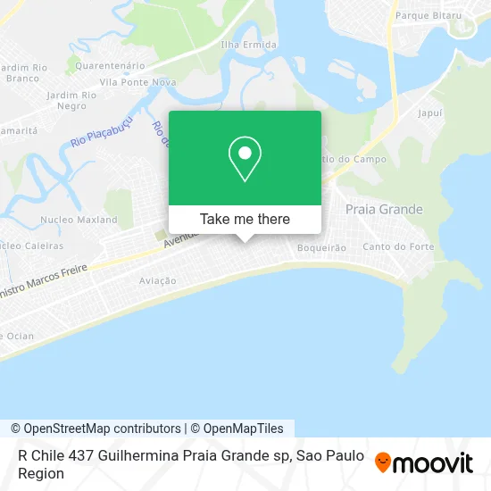 R  Chile  437   Guilhermina    Praia Grande   sp map