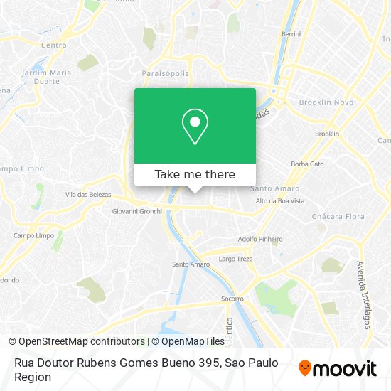 Mapa Rua Doutor Rubens Gomes Bueno 395