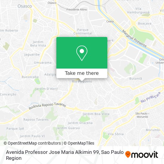 Avenida Professor Jose Maria Alkimin 99 map