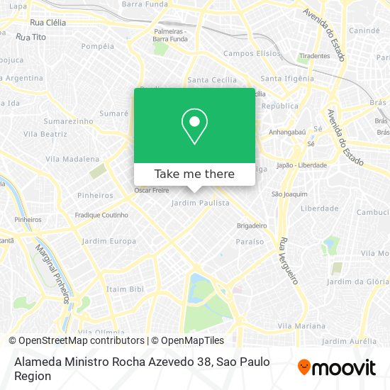 Mapa Alameda Ministro Rocha Azevedo 38