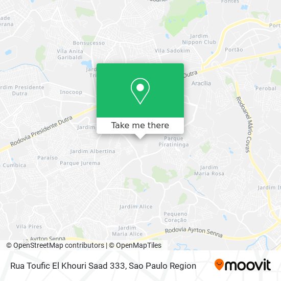 Rua Toufic El Khouri Saad 333 map