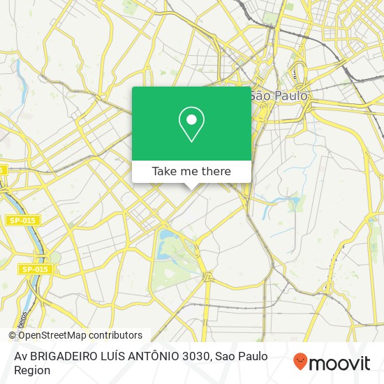 Av BRIGADEIRO LUÍS ANTÔNIO 3030 map