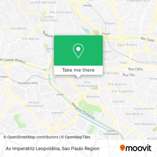 Av  Imperatriz Leopoldina map