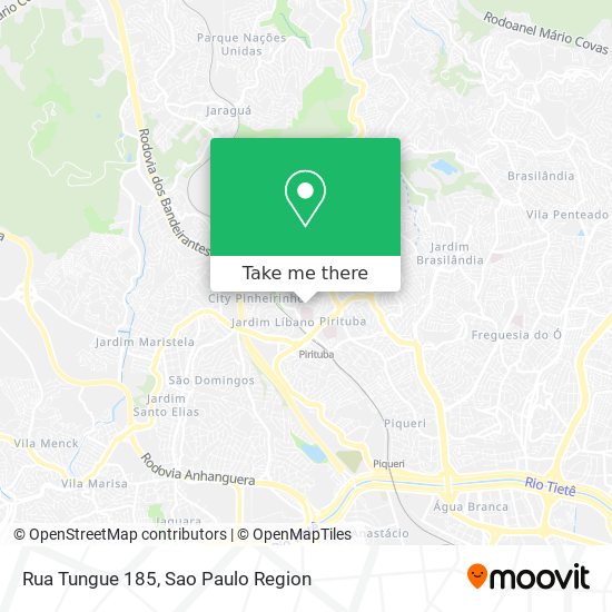 Mapa Rua Tungue 185