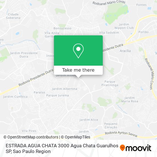 Mapa ESTRADA AGUA CHATA  3000   Agua Chata   Guarulhos   SP