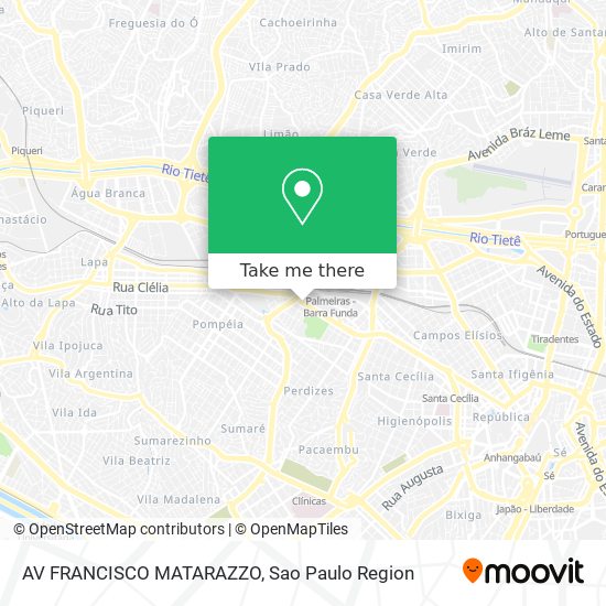 AV  FRANCISCO MATARAZZO map