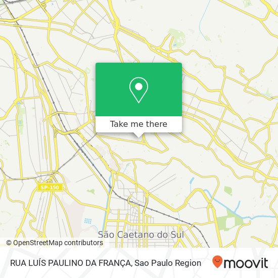 RUA LUÍS PAULINO DA FRANÇA map