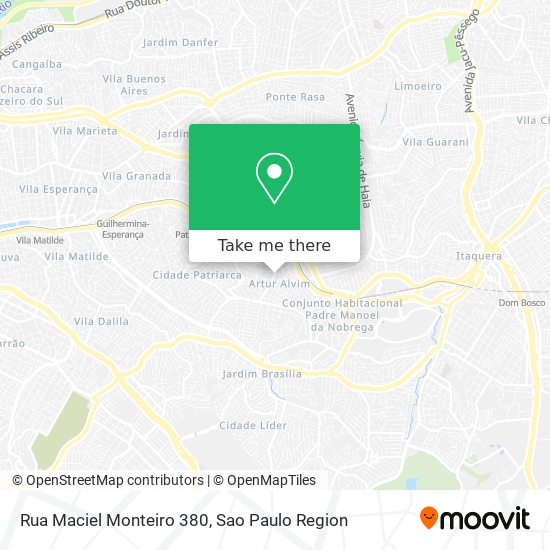 Mapa Rua Maciel Monteiro 380