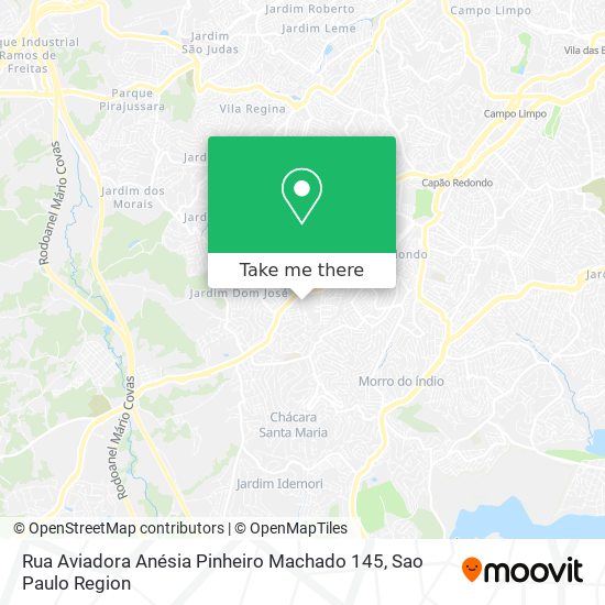 Mapa Rua Aviadora Anésia Pinheiro Machado 145