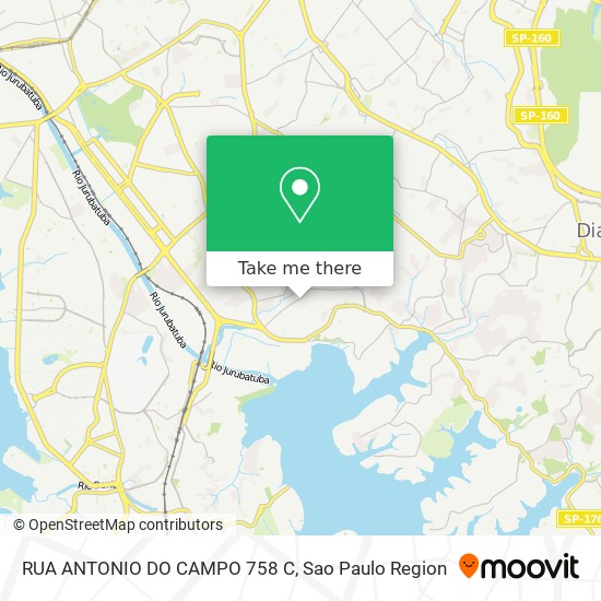 Mapa RUA ANTONIO DO CAMPO 758 C