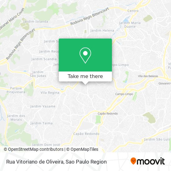 Rua Vitoriano de Oliveira map