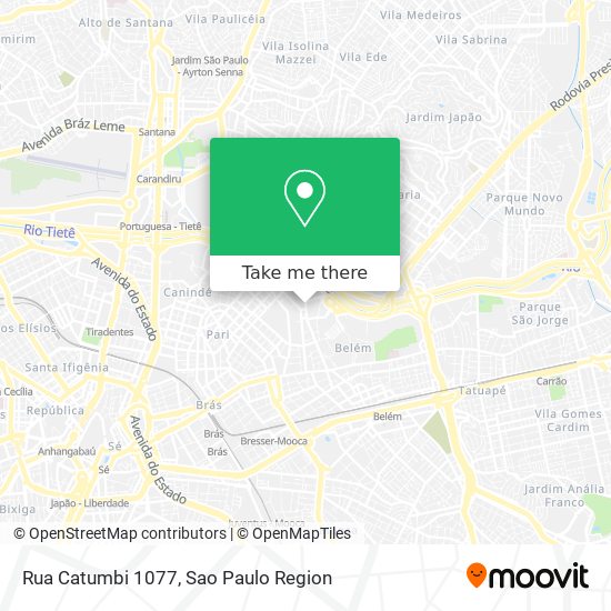 Rua Catumbi 1077 map