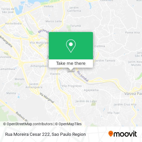 Mapa Rua Moreira Cesar 222