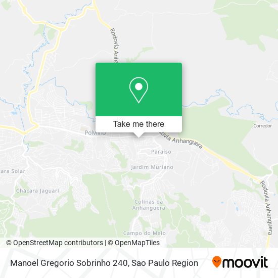 Manoel Gregorio Sobrinho 240 map